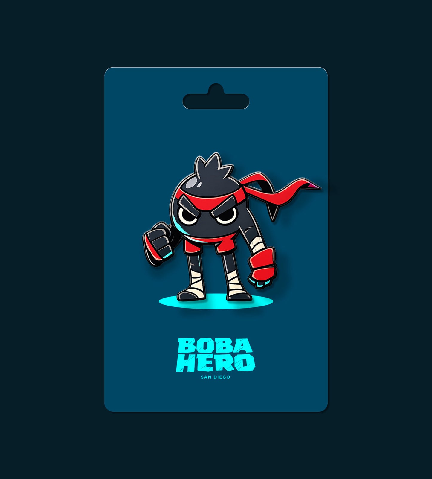 BOBA HERO ENAMEL PIN