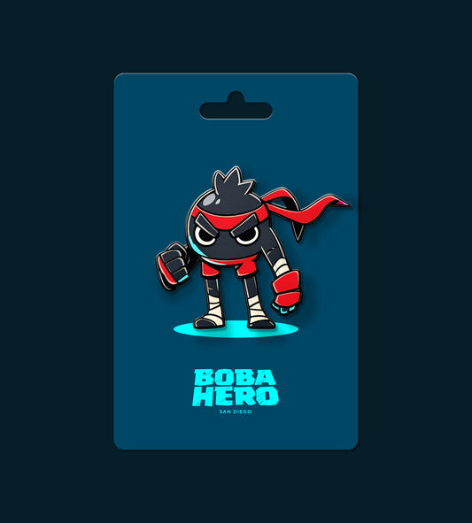 BOBA HERO ENAMEL PIN