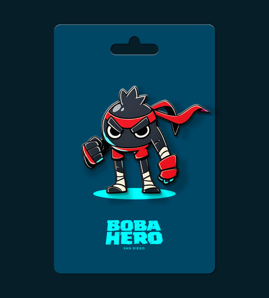 BOBA HERO ENAMEL PIN